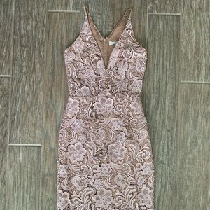 Dress The Population Lace Midi Dress